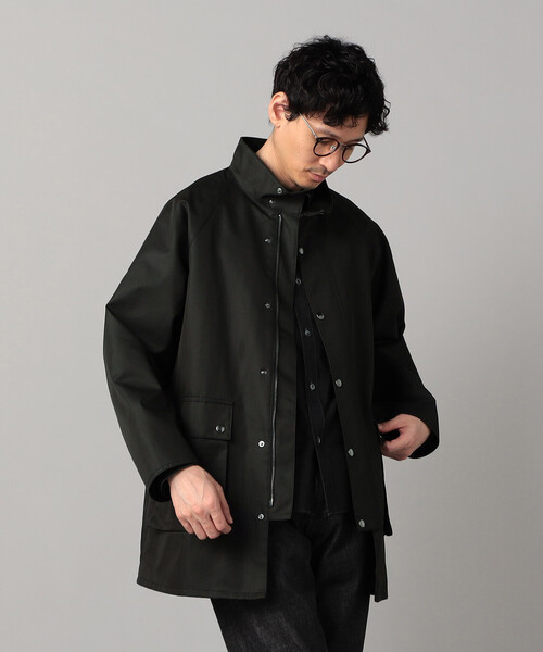 COMME CA MEN(コムサメン)の「C-ZERO撥水 交織ギャバ スタンドカラーブルゾン(ブルゾン・メンズ・ブラック/ベージュ・S/M/L)」の16枚目の写真