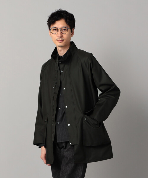 COMME CA MEN(コムサメン)の「C-ZERO撥水 交織ギャバ スタンドカラーブルゾン(ブルゾン・メンズ・ブラック/ベージュ・S/M/L)」の8枚目の写真