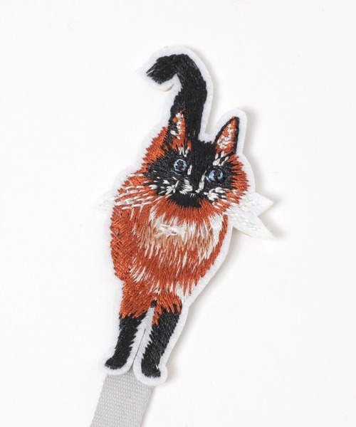 studio CLIP（スタディオクリップ）の「刺繍ブックマーカー[うちの猫博]（その他雑貨・レディース・ホワイト/その他2・FREE）」の6枚目の写真