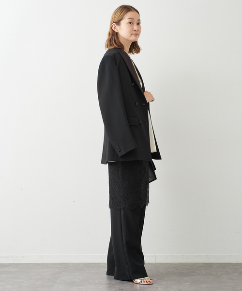 トリアセジョーゼット タキシードジャケット（その他アウター