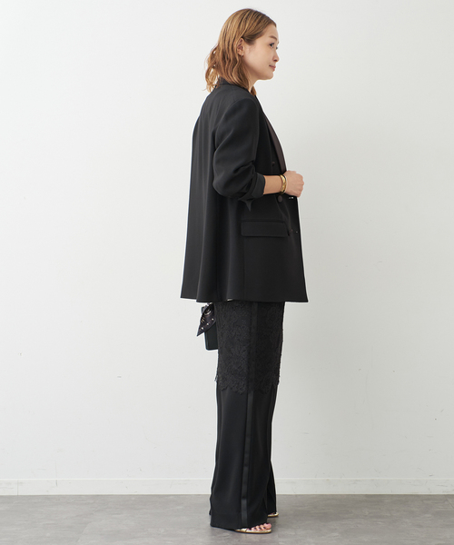 トリアセジョーゼット タキシードジャケット（その他アウター