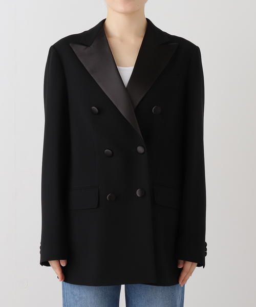 Deuxieme Classe（ドゥーズィエムクラス）の「トリアセジョーゼット タキシードジャケット（その他アウター・レディース・ブラック・FREE）」の10枚目の写真