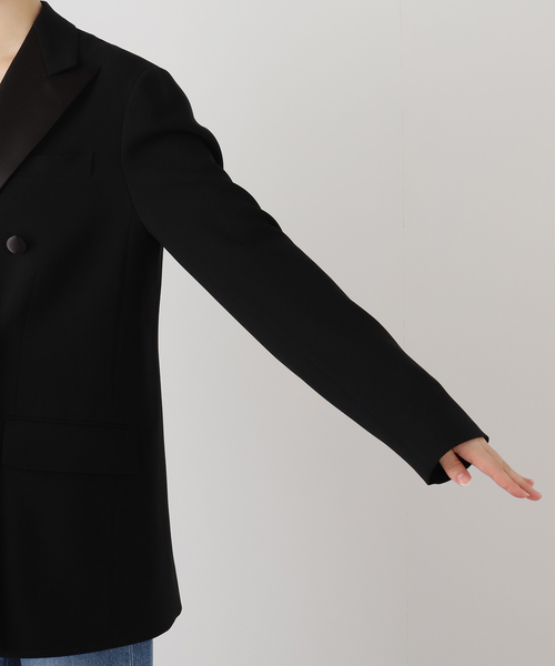 Deuxieme Classe（ドゥーズィエムクラス）の「トリアセジョーゼット タキシードジャケット（その他アウター・レディース・ブラック・FREE）」の14枚目の写真