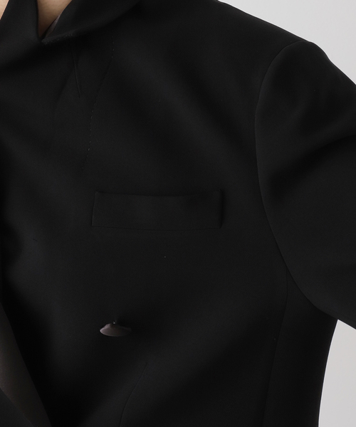 Deuxieme Classe（ドゥーズィエムクラス）の「トリアセジョーゼット タキシードジャケット（その他アウター・レディース・ブラック・FREE）」の16枚目の写真