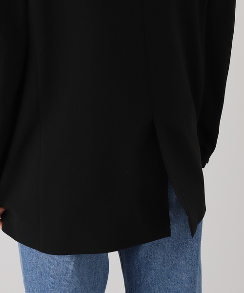 Deuxieme Classe（ドゥーズィエムクラス）の「トリアセジョーゼット タキシードジャケット（その他アウター・レディース・ブラック・FREE）」の19枚目の写真