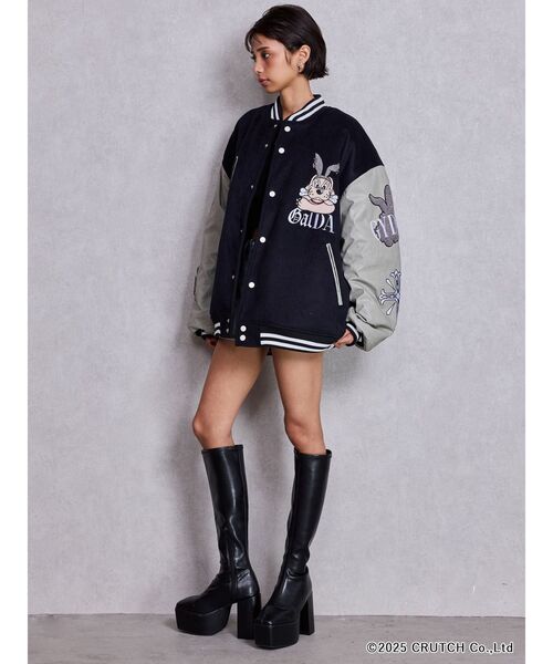 GYDA ビッグスタジャン 、ロゴ、アウター GYDA ビッグスタジャン 、ロゴ、アウター GYDA×GALFY BIG