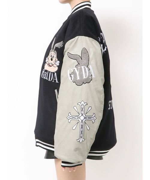 GALFY(ガルフィー)の「GYDA×GALFY BIG スタジャン(スタジャン・レディース・ブラック・FREE)」の13枚目の写真