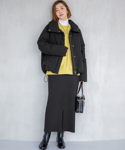 23区（ニジュウサンク）の「ミリタリー Aライン ダウンコート（ダウンジャケット/コート・レディース・グレー系/ブラック系/パイングリーン系/ベージュ系・40/38）」の15枚目の写真