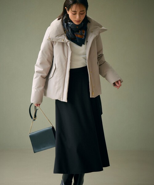 23区（ニジュウサンク）の「ミリタリー Aライン ダウンコート（ダウンジャケット/コート・レディース・グレー系/ブラック系/パイングリーン系/ベージュ系・40/38）」の19枚目の写真