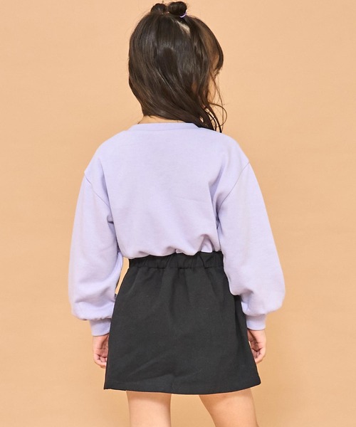 ANAP kids(アナップキッズ)の「ネックレスミエレイヤードワンピース(ワンピース・キッズ・ブラック/ラベンダー・130/120/110)」の5枚目の写真