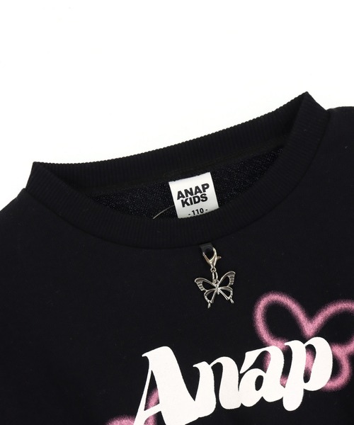 ANAP kids(アナップキッズ)の「ネックレスミエレイヤードワンピース(ワンピース・キッズ・ブラック/ラベンダー・130/120/110)」の9枚目の写真