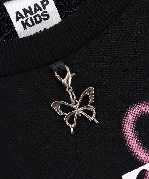 ANAP kids(アナップキッズ)の「ネックレスミエレイヤードワンピース(ワンピース・キッズ・ブラック/ラベンダー・130/120/110)」の10枚目の写真