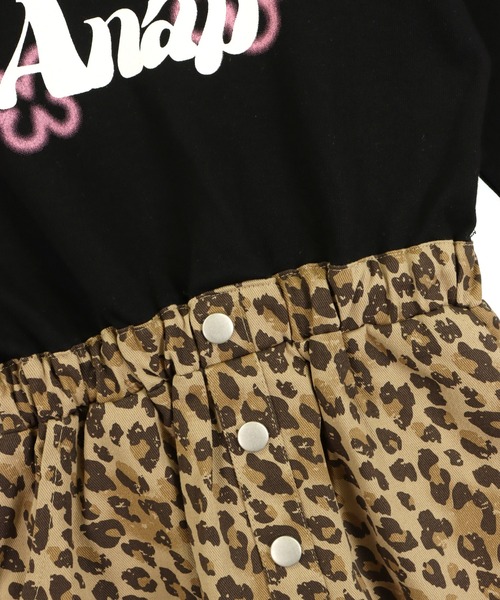 ANAP kids(アナップキッズ)の「ネックレスミエレイヤードワンピース(ワンピース・キッズ・ブラック/ラベンダー・130/120/110)」の12枚目の写真