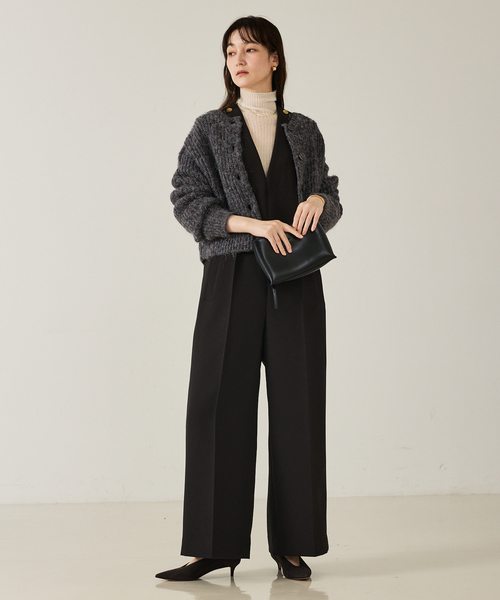 qualite（カリテ）の「スポンディッシュオールインワン/秋服/冬服/オケージョン/セレモニー（つなぎ/オールインワン・レディース・ブラック・36/38）」の6枚目の写真