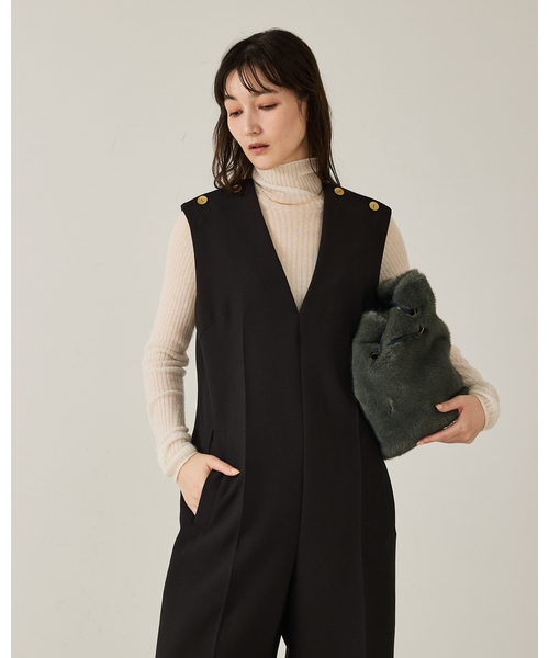 qualite（カリテ）の「スポンディッシュオールインワン/秋服/冬服/オケージョン/セレモニー（つなぎ/オールインワン・レディース・ブラック・36/38）」の18枚目の写真