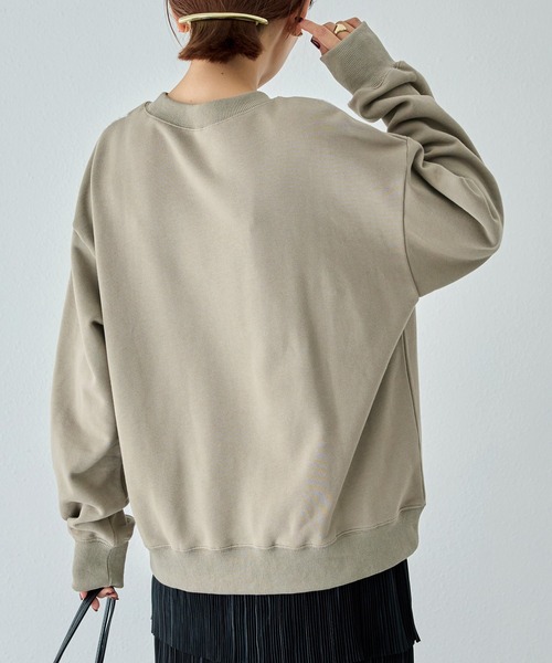 LAVEANGE(ラビアンジェ)の「レース配色スウェットプルオーバー│ースで差がつく大人トップス/上品見え/大人カジュアル/洗える(スウェット・レディース・グレー/ベージュ・5L/4L/3L/LL/M)」の7枚目の写真