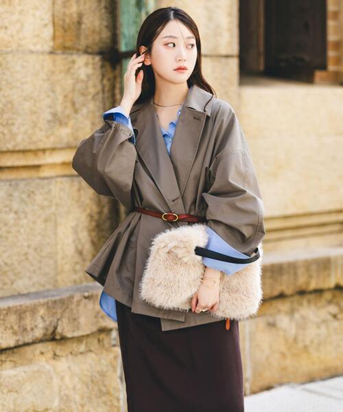 RODE SKO（ロデスコ）の「フラッフィーワンハンドルバッグ（ハンドバッグ・レディース・ホワイト系その他/ブラック/ブラウン系その他・ONE）」の20枚目の写真