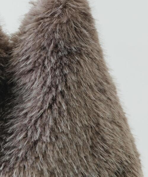 RODE SKO（ロデスコ）の「フラッフィーワンハンドルバッグ（ハンドバッグ・レディース・ホワイト系その他/ブラック/ブラウン系その他・ONE）」の7枚目の写真