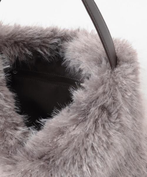 RODE SKO（ロデスコ）の「フラッフィーワンハンドルバッグ（ハンドバッグ・レディース・ホワイト系その他/ブラック/ブラウン系その他・ONE）」の9枚目の写真