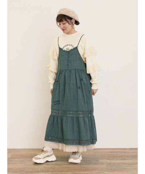 セール】ランダム刺繍入りワンピース（ワンピース）｜Samansa Mos2