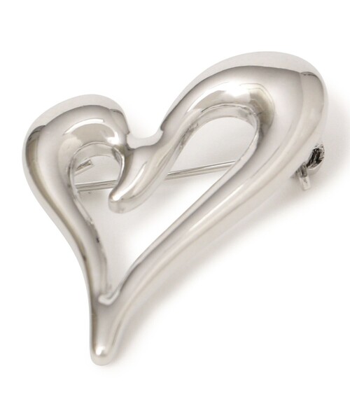 【匿名配送】  シルバー　ブローチ　❤︎ ブローチ アクセサリー シルバー 刻印あり - メルカリ