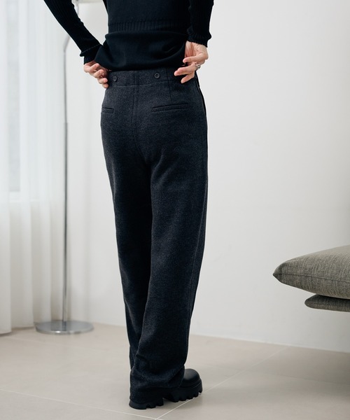 LAULEN(ローレン)の「cotton wool blend straight pants /コットンウールブレンドストレートパンツ(その他パンツ・レディース・キャメル/ブラウン/チャコールグレー/ブラック・M/S)」の22枚目の写真