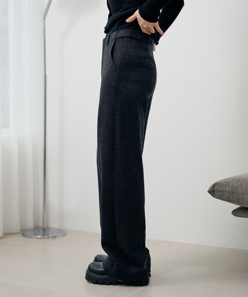 LAULEN(ローレン)の「cotton wool blend straight pants /コットンウールブレンドストレートパンツ(その他パンツ・レディース・キャメル/ブラウン/チャコールグレー/ブラック・M/S)」の20枚目の写真