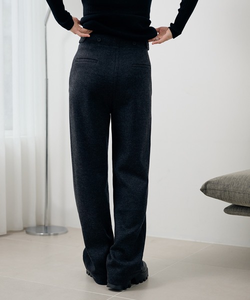 LAULEN(ローレン)の「cotton wool blend straight pants /コットンウールブレンドストレートパンツ(その他パンツ・レディース・キャメル/ブラウン/チャコールグレー/ブラック・M/S)」の21枚目の写真