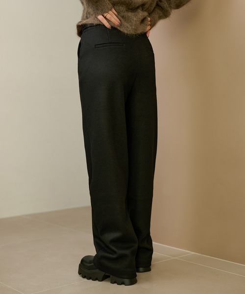 LAULEN(ローレン)の「cotton wool blend straight pants /コットンウールブレンドストレートパンツ(その他パンツ・レディース・キャメル/ブラウン/チャコールグレー/ブラック・M/S)」の8枚目の写真