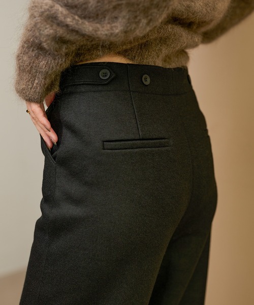 LAULEN(ローレン)の「cotton wool blend straight pants /コットンウールブレンドストレートパンツ(その他パンツ・レディース・キャメル/ブラウン/チャコールグレー/ブラック・M/S)」の10枚目の写真