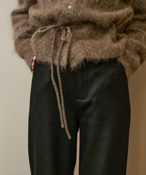 LAULEN(ローレン)の「cotton wool blend straight pants /コットンウールブレンドストレートパンツ(その他パンツ・レディース・キャメル/ブラウン/チャコールグレー/ブラック・M/S)」の12枚目の写真
