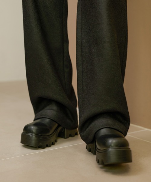 LAULEN(ローレン)の「cotton wool blend straight pants /コットンウールブレンドストレートパンツ(その他パンツ・レディース・キャメル/ブラウン/チャコールグレー/ブラック・M/S)」の13枚目の写真