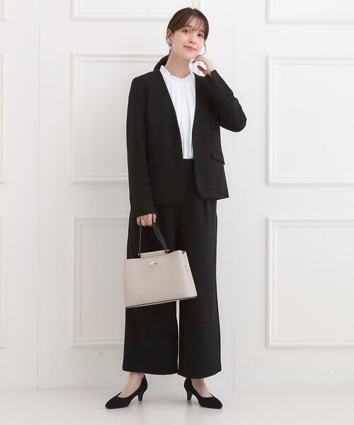 SHOO・LA・RUE（シューラルー）の「【セレモニー/2WAY】フロント金具トートバッグ（トートバッグ・レディース・グレー系4/ブラック/アイボリー・00）」の20枚目の写真