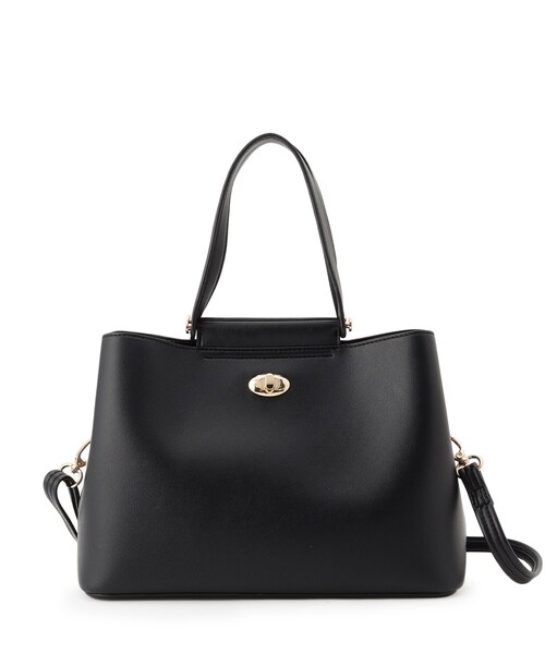 SHOO・LA・RUE（シューラルー）の「【セレモニー/2WAY】フロント金具トートバッグ（トートバッグ・レディース・グレー系4/ブラック/アイボリー・00）」の19枚目の写真