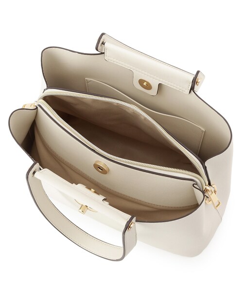 SHOO・LA・RUE（シューラルー）の「【セレモニー/2WAY】フロント金具トートバッグ（トートバッグ・レディース・グレー系4/ブラック/アイボリー・00）」の13枚目の写真