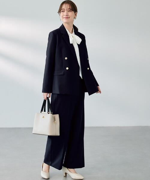 SHOO・LA・RUE（シューラルー）の「【セレモニー/2WAY】フロント金具トートバッグ（トートバッグ・レディース・グレー系4/ブラック/アイボリー・00）」の4枚目の写真