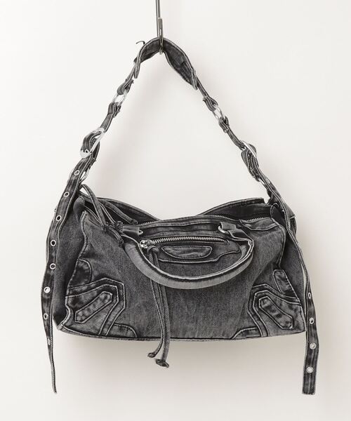 .KOM(ドットコム)の「A'GEM/9 × .kom 『.KOM/ドットケーオーエム』 Washed Denim Handbag/ウォッシュデニム ハンドバッグ(ハンドバッグ・レディース・ブルー/ブラック・FREE)」の15枚目の写真