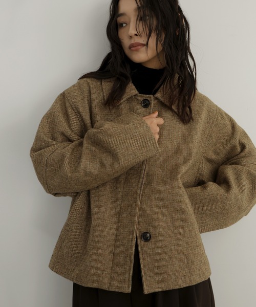 セール】チェックショートジャケット（その他アウター）｜hellam（へ