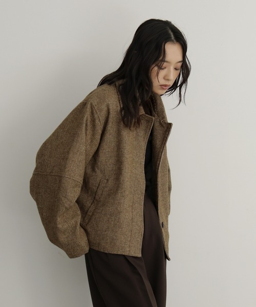 セール】チェックショートジャケット（その他アウター）｜hellam