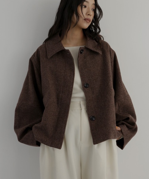 Somom&co. ハンティングチェックジャケット チェックショートジャケット（その他アウター）｜hellam（へラム