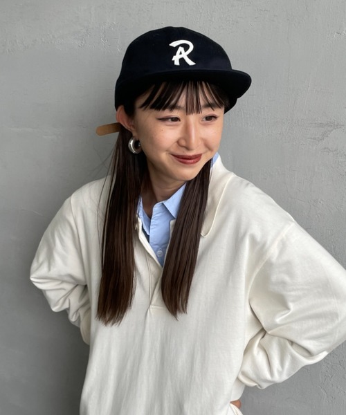 RACAL（ラカル）の「[RACAL/ラカル] Rロゴワッペン ベースボールキャップ（キャップ・メンズ・ブラック/ベージュ/ネイビー・F）」の3枚目の写真