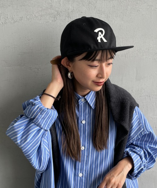 RACAL（ラカル）の「[RACAL/ラカル] Rロゴワッペン ベースボールキャップ（キャップ・メンズ・ブラック/ベージュ/ネイビー・F）」の4枚目の写真