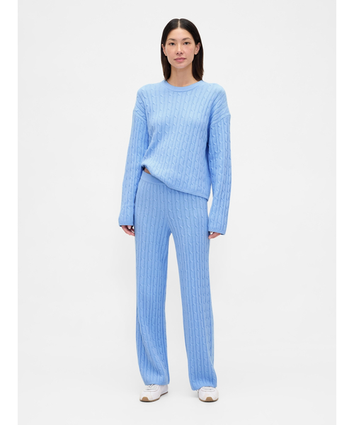 GAP(ギャップ)の「CashSoft カシミヤタッチ ケーブルニットパンツ(その他パンツ・レディース・レッド/アイボリー/ブルー/グレー・S/M/L/XL/XXS/XS)」の5枚目の写真
