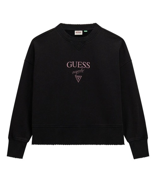guess × generations コラボ スウェット M 黒 GUESS Originals Vintage Triangle Crewneck スウェット | GUESS(ゲス