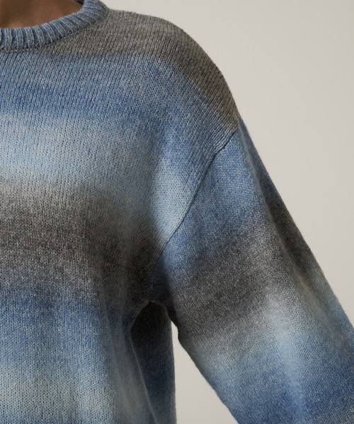 Eddie Bauer（エディーバウアー）の「オンブレ ニットセーター（ニット/セーター・レディース・ブルー系/レッド系/オレンジ系・M/L/XL/S）」の14枚目の写真