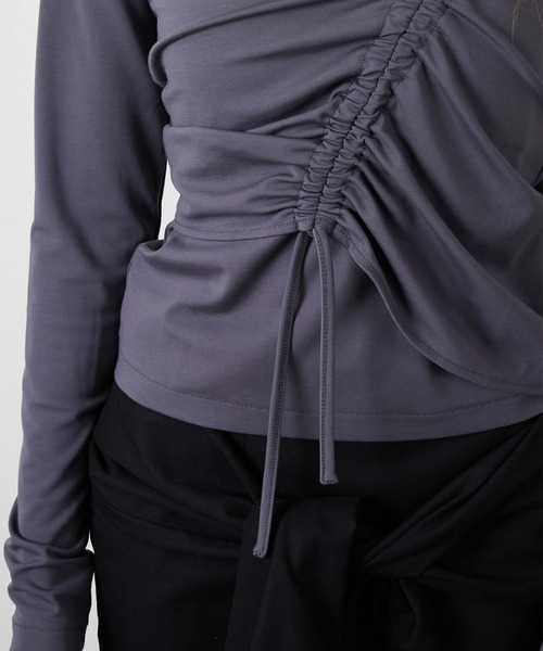 led.tokyo(レッドトウキョウ)の「【led.tokyo】bustier set tops/ビスチェセットアップ(キャミソール・レディース・チャコールグレー/ブラック/ブラウン・FREE)」の12枚目の写真