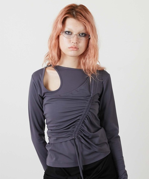 led.tokyo(レッドトウキョウ)の「【led.tokyo】bustier set tops/ビスチェセットアップ(キャミソール・レディース・チャコールグレー/ブラック/ブラウン・FREE)」の15枚目の写真