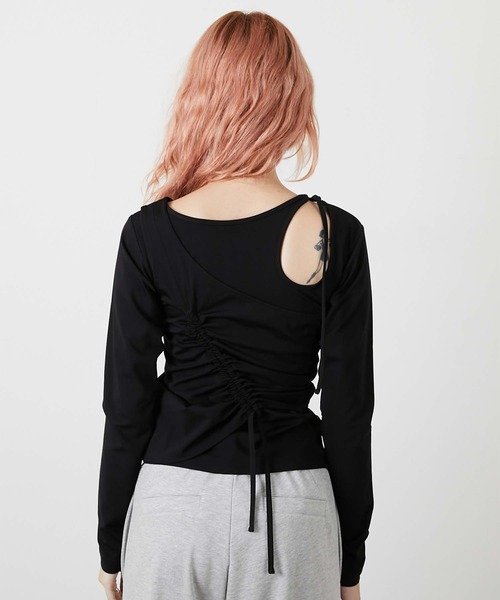 led.tokyo(レッドトウキョウ)の「【led.tokyo】bustier set tops/ビスチェセットアップ(キャミソール・レディース・チャコールグレー/ブラック/ブラウン・FREE)」の8枚目の写真