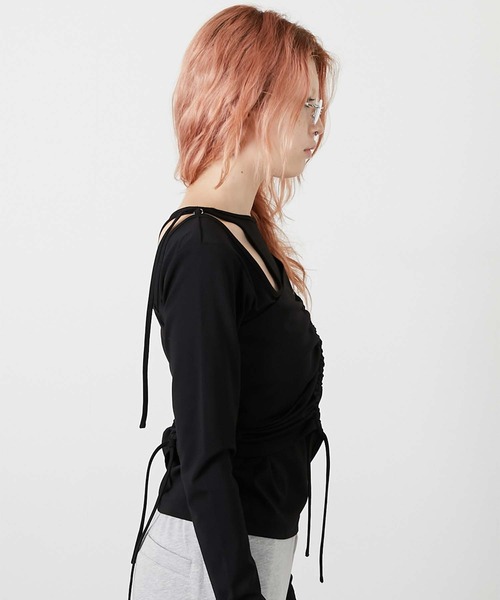 led.tokyo(レッドトウキョウ)の「【led.tokyo】bustier set tops/ビスチェセットアップ(キャミソール・レディース・チャコールグレー/ブラック/ブラウン・FREE)」の9枚目の写真