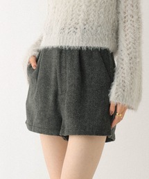 Heather | ハイウエストヘリンボーンショートパンツ　611451(その他パンツ)